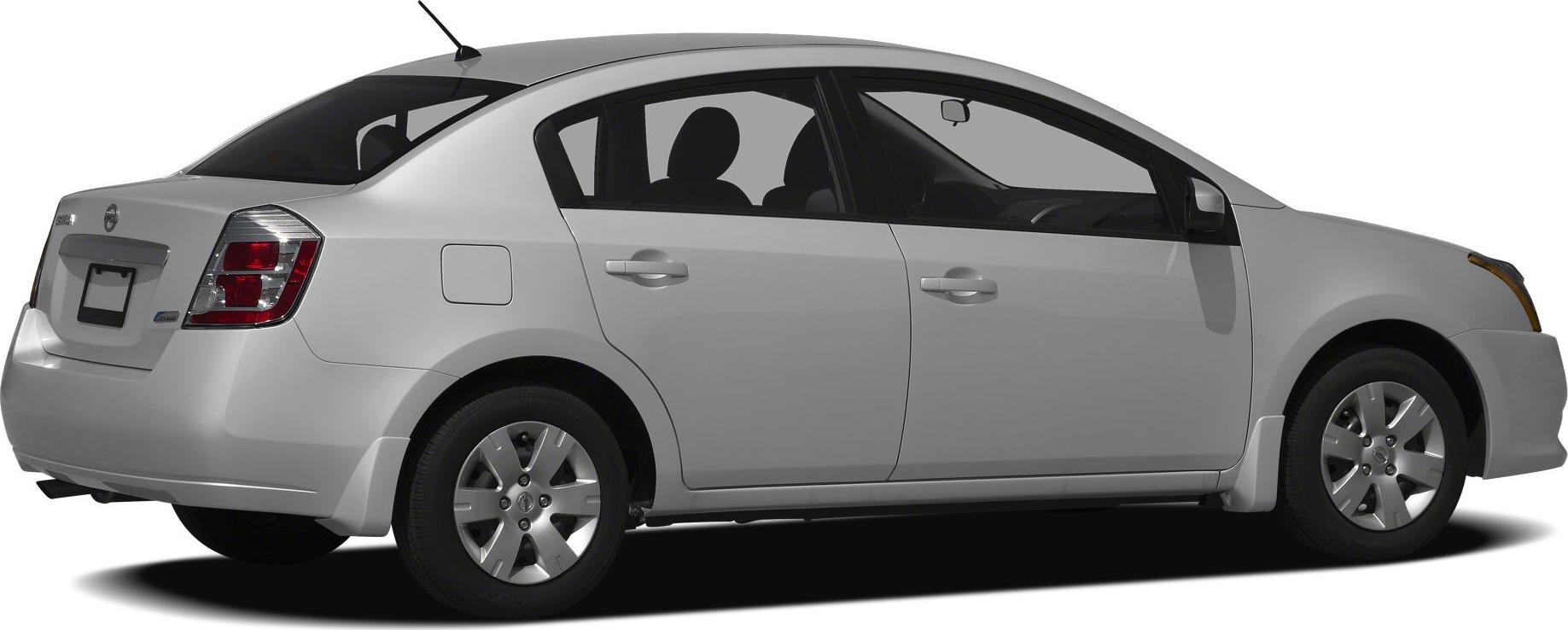 Silver four-door sedan rear and side view