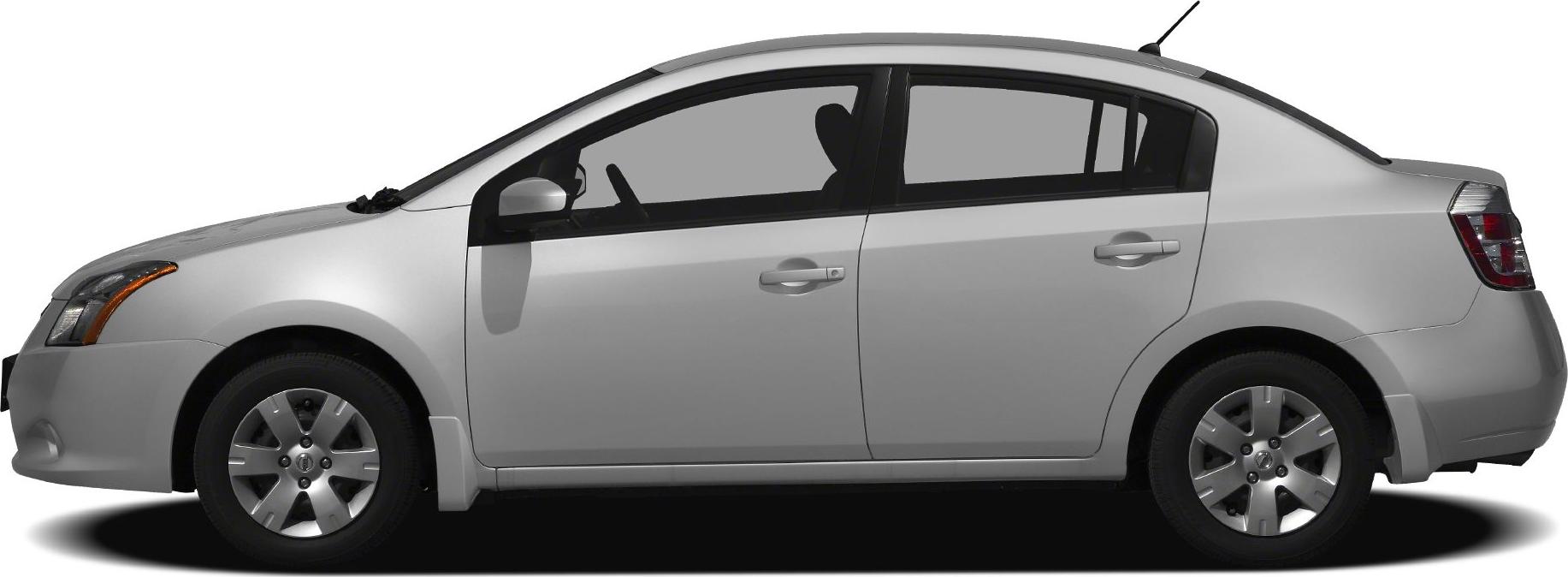 Side profile of a compact four-door sedan with alloy wheels