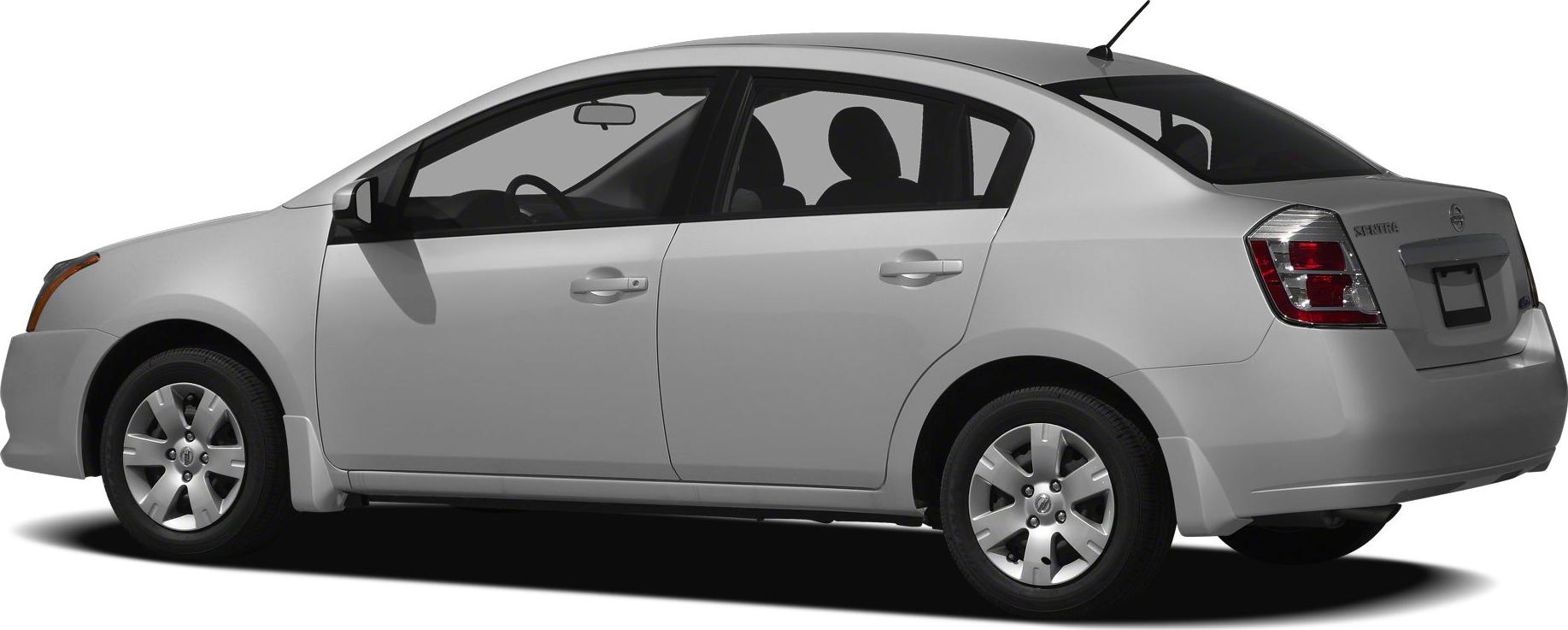 Side profile of a four-door sedan with silver alloy wheels