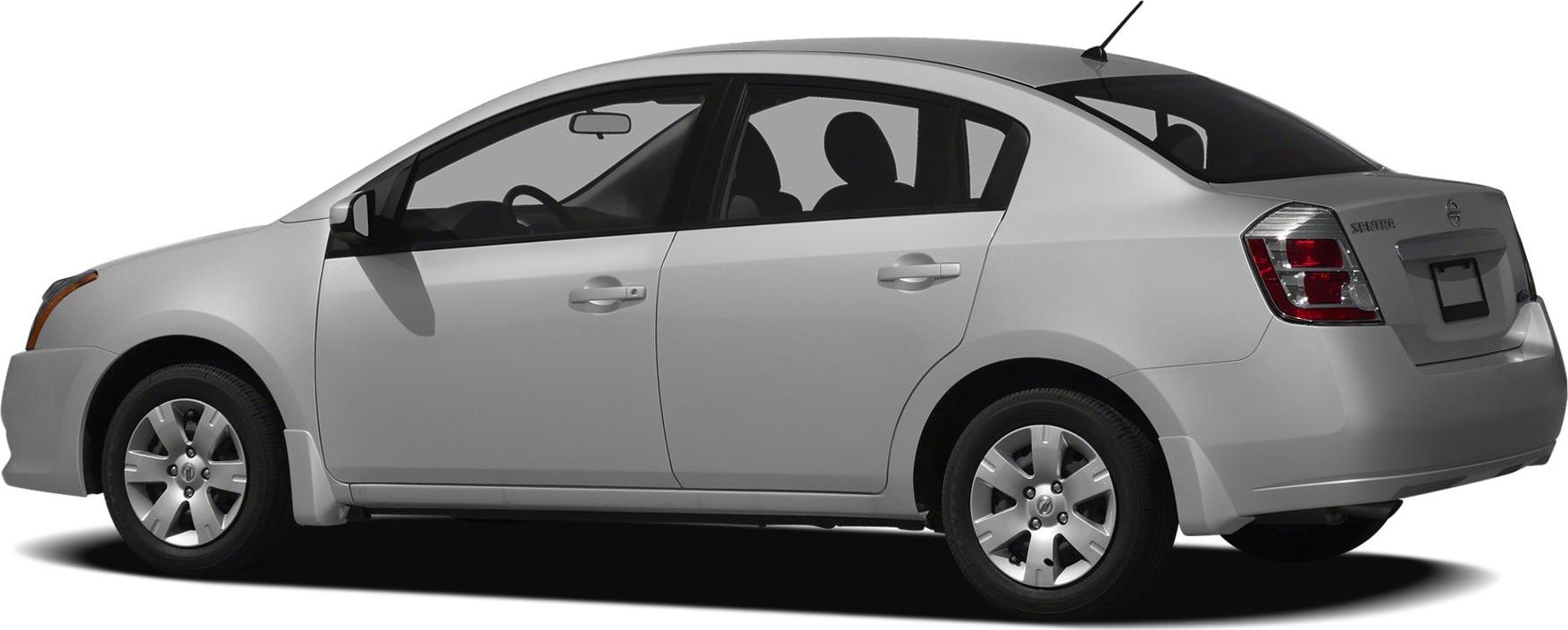 Silver sedan side profile with detailed wheels and four doors