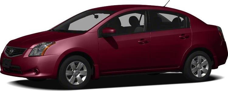 Side profile of a compact four-door sedan in a solid color