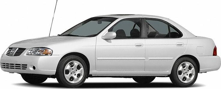 Side view of a white four-door sedan with alloy wheels