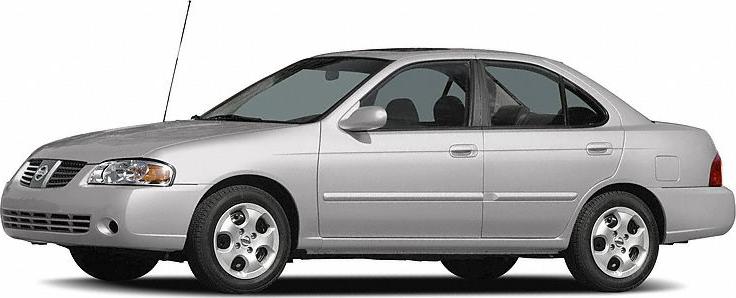 Silver 4-door sedan side profile with alloy wheels