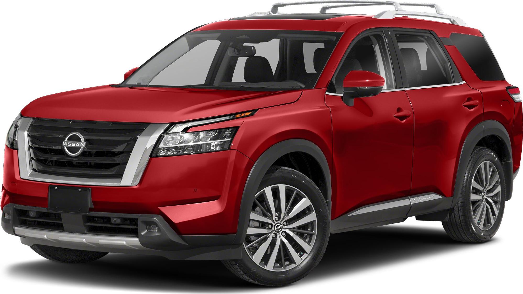 Front three-quarter view of a modern SUV with alloy wheels and roof rails