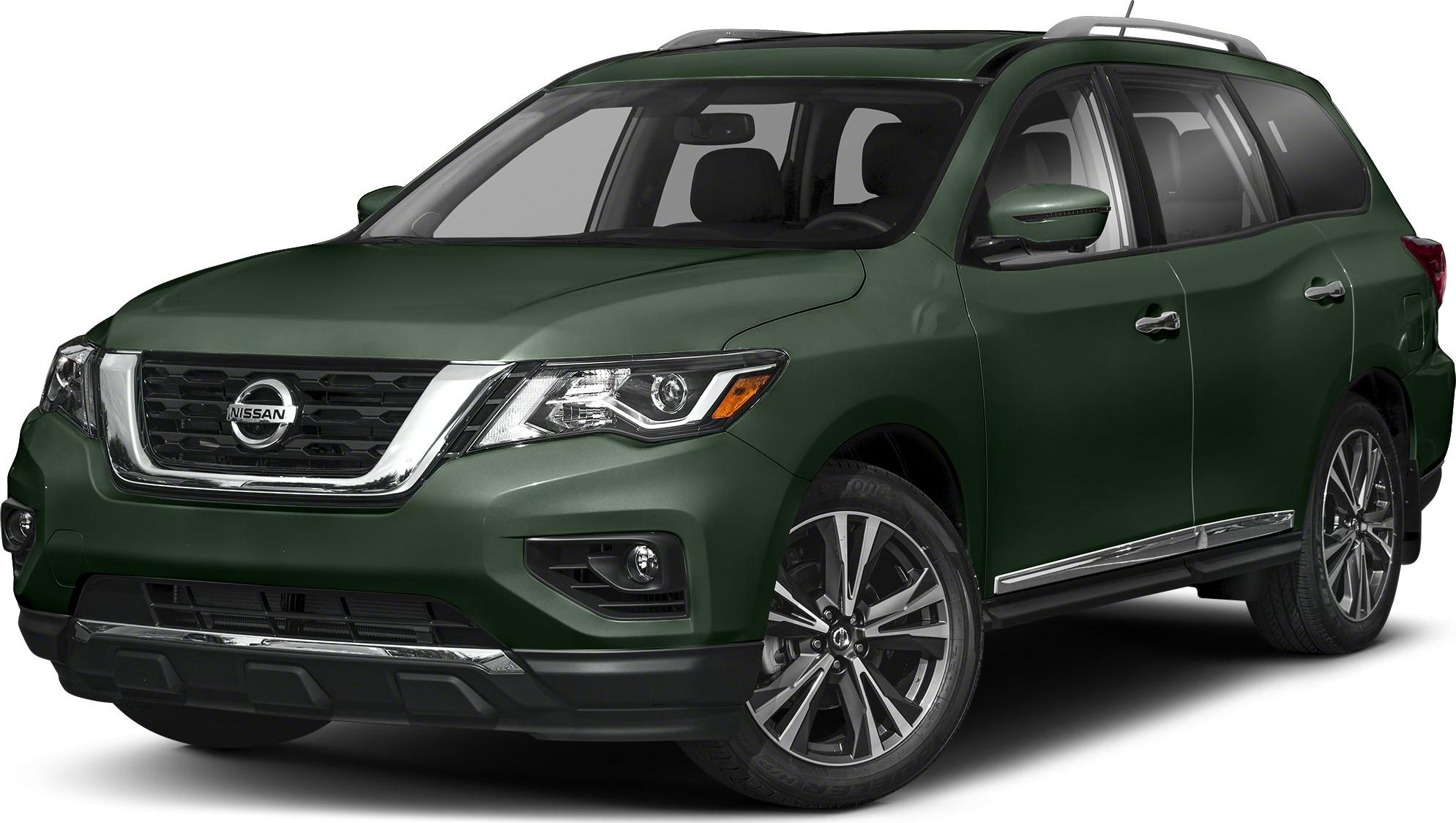 Front and side view of SUV with LED headlights and chrome-accented grille