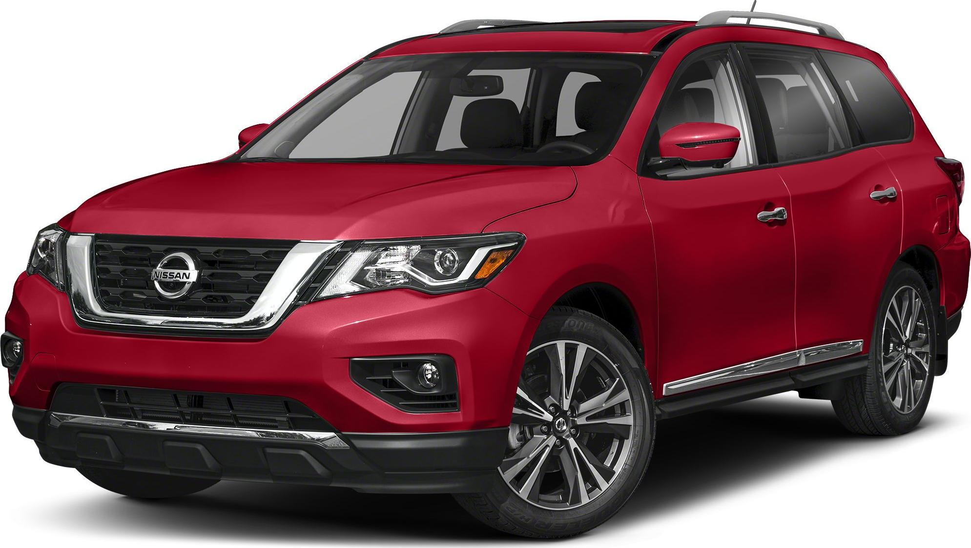 Red SUV front side view with LED headlights and alloy wheels