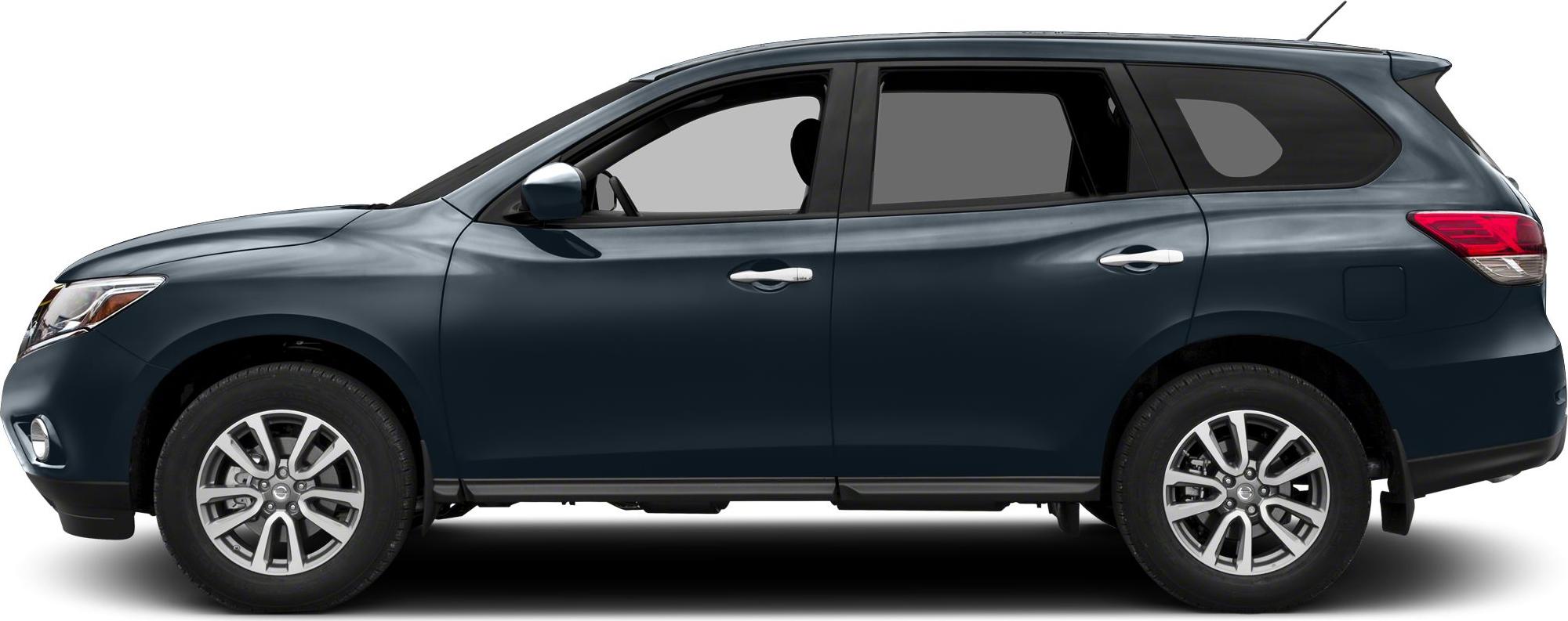 Side profile of mid-2010s SUV with alloy wheels and distinct door handles