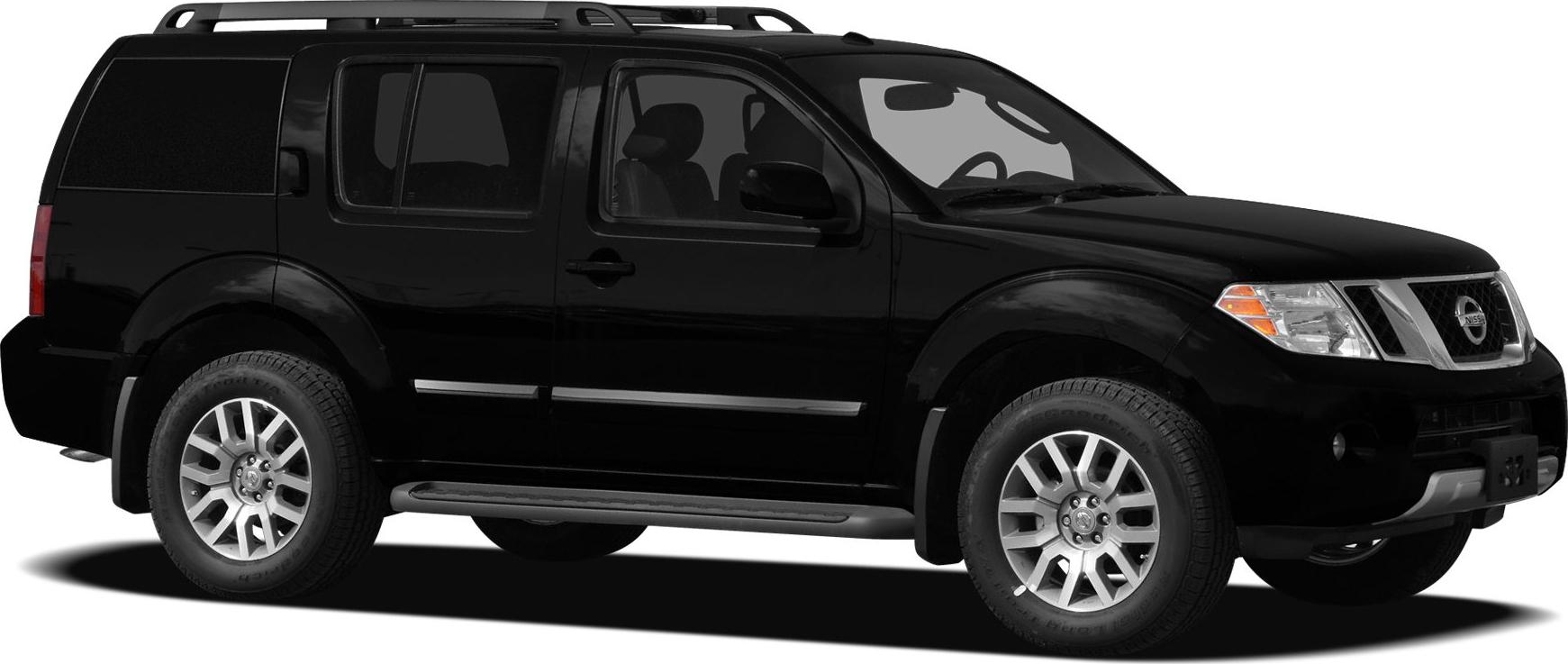 Black SUV side profile with alloy wheels and roof rails