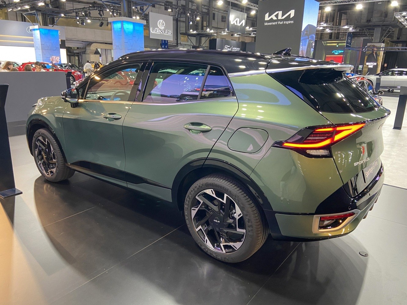 Rear side angle of SUV with LED tail lights and alloy wheels