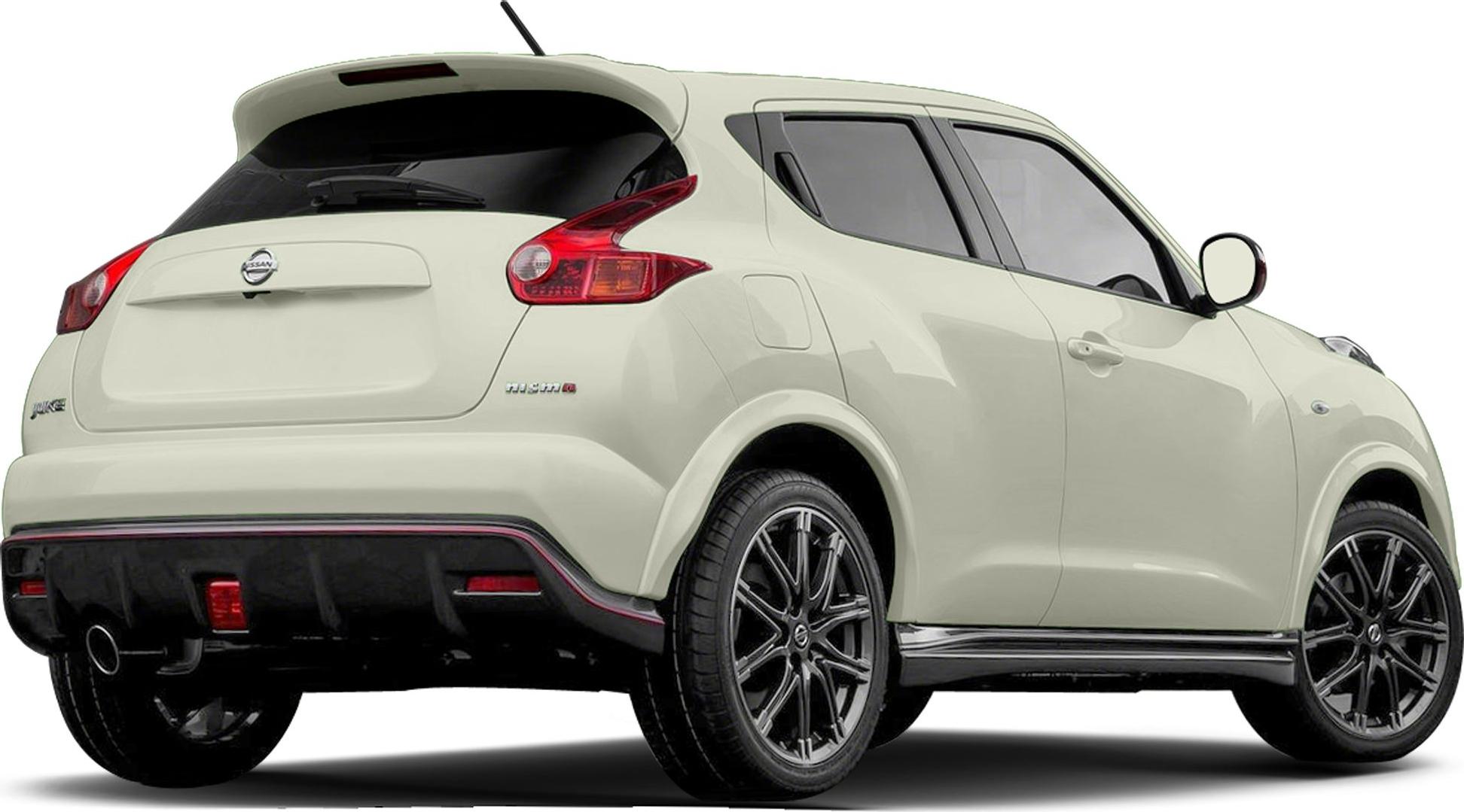 Rear view with alloy wheels, roof spoiler, and distinctive taillights.