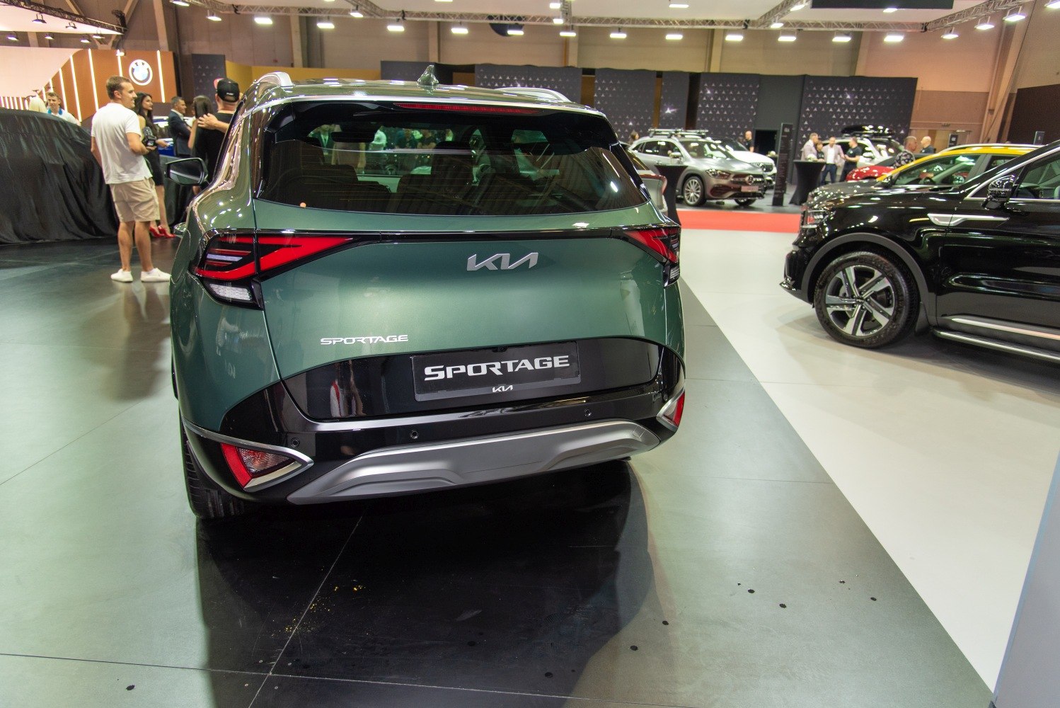 Modern SUV rear with sleek taillights and tailgate design