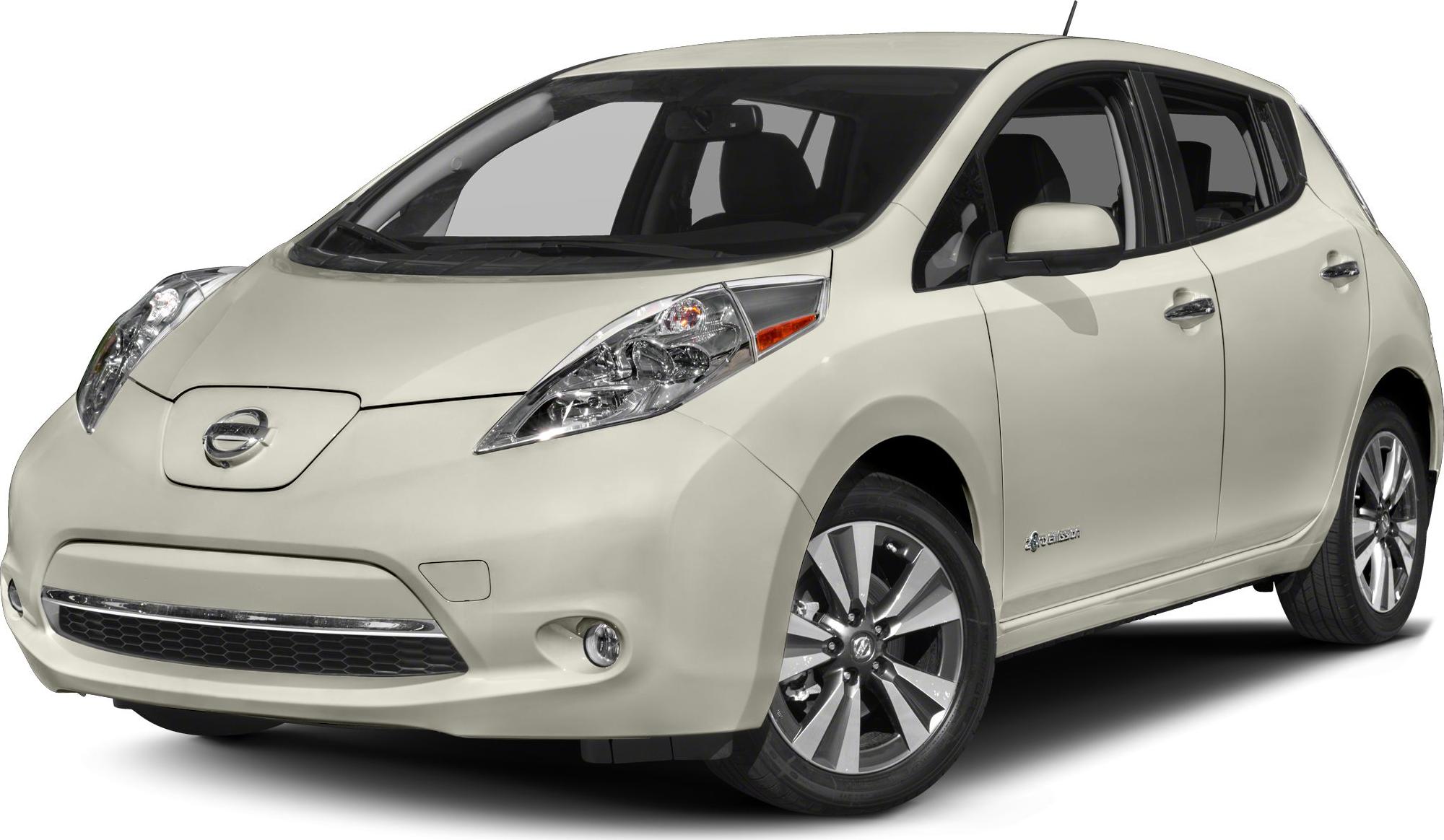 Front-side view of electric hatchback with angled headlights and alloy wheels