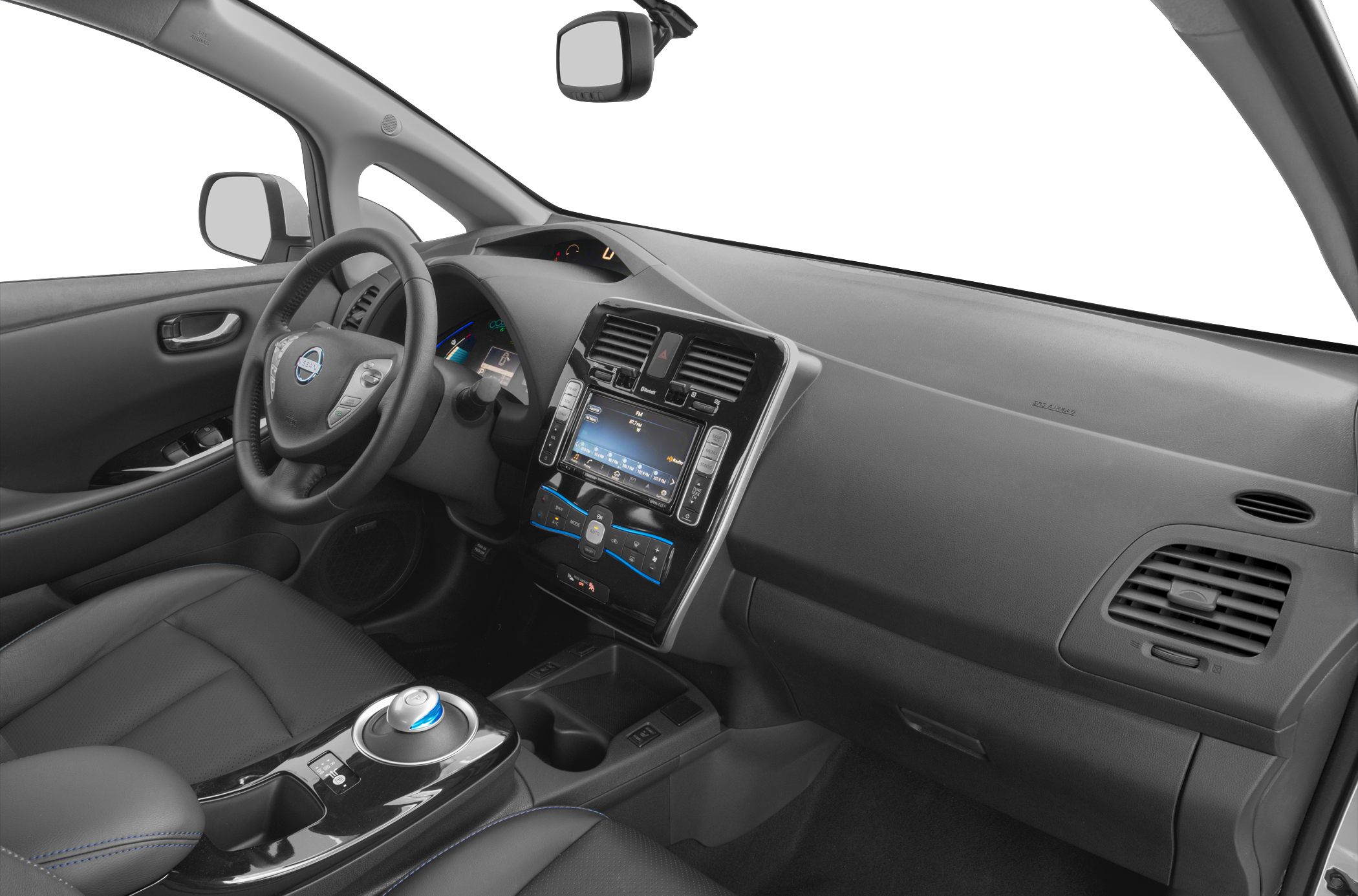 Dashboard, digital instrument cluster, unique gear selector, steering wheel