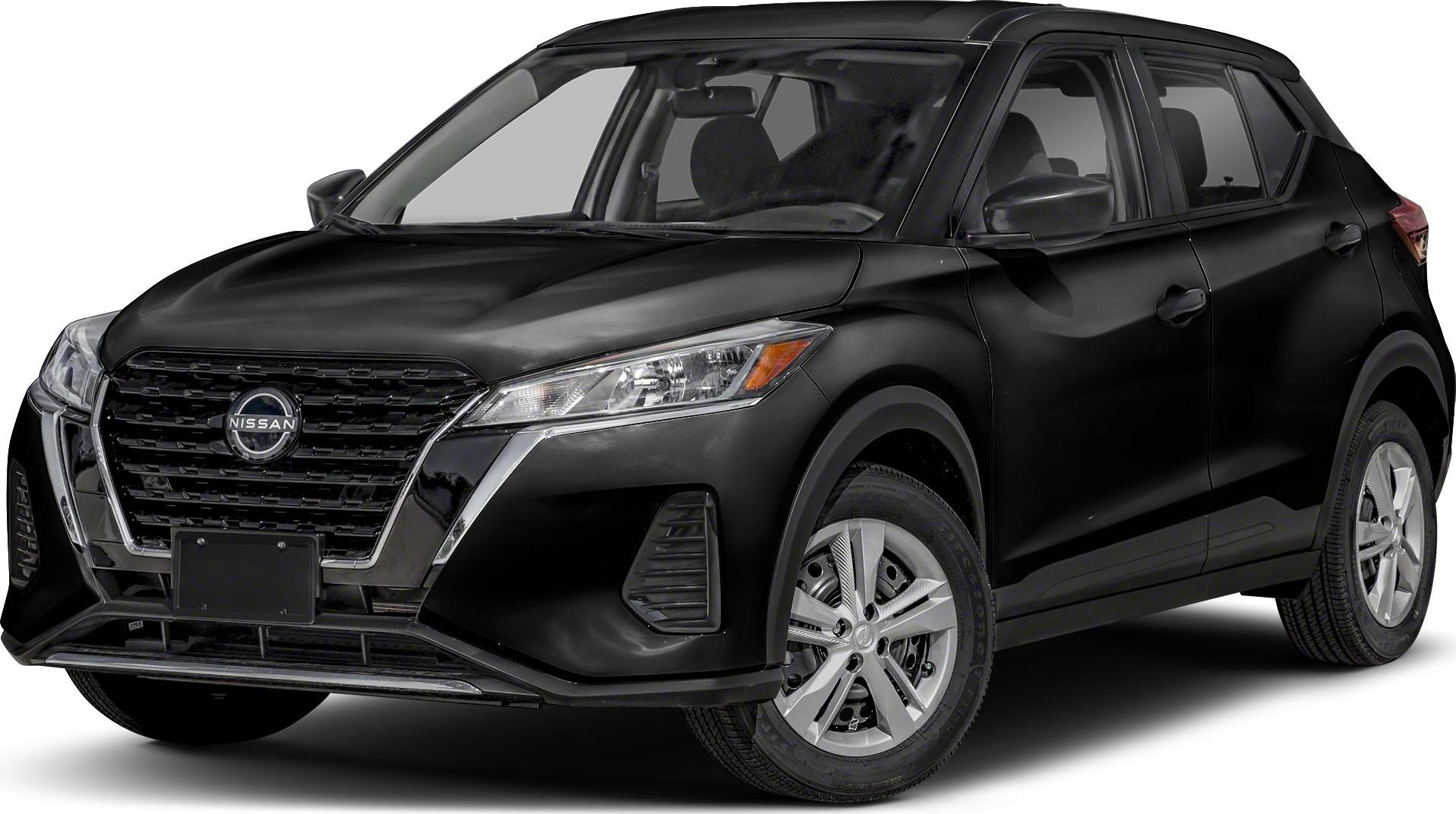 Black compact SUV front and side view with distinct grille and headlights
