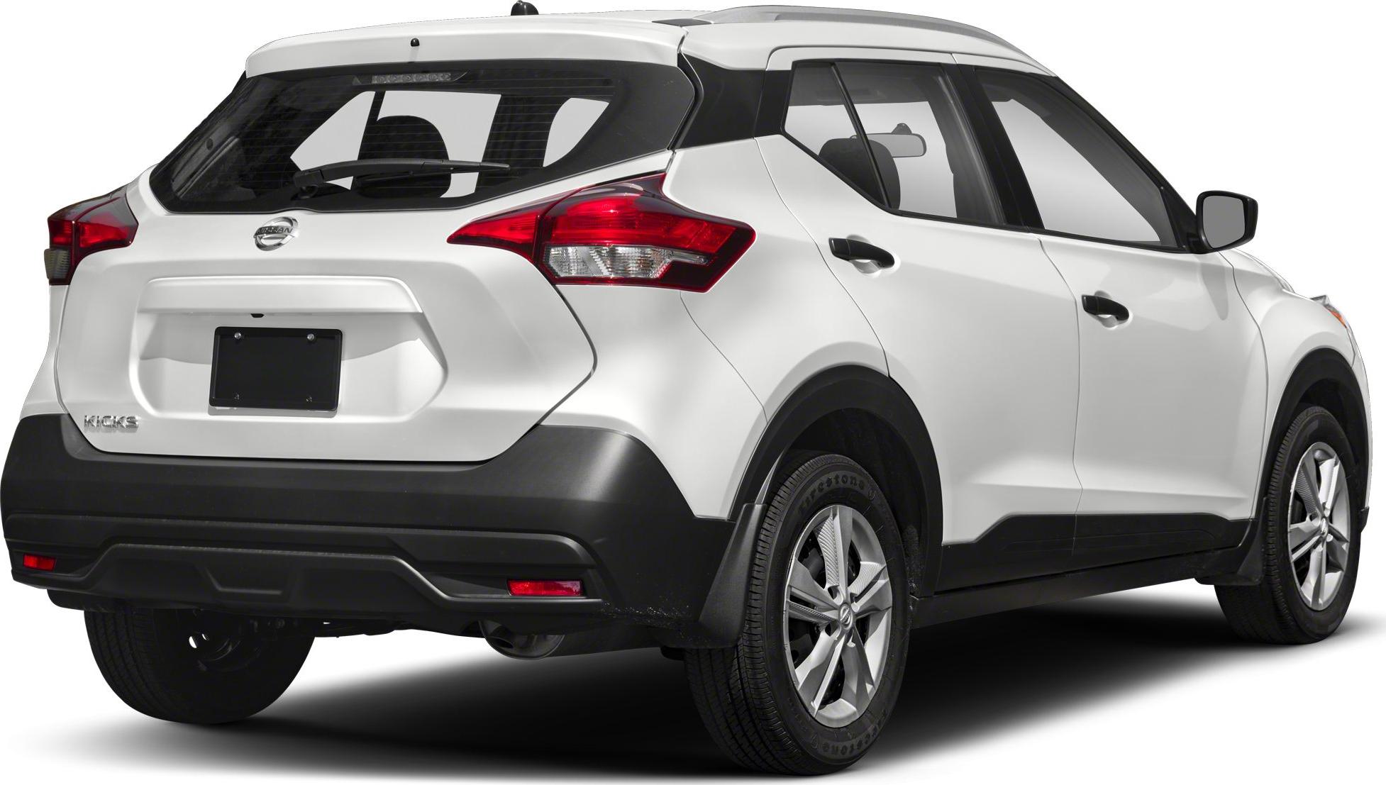 Rear and side view of compact SUV with distinct taillights and black lower bumper