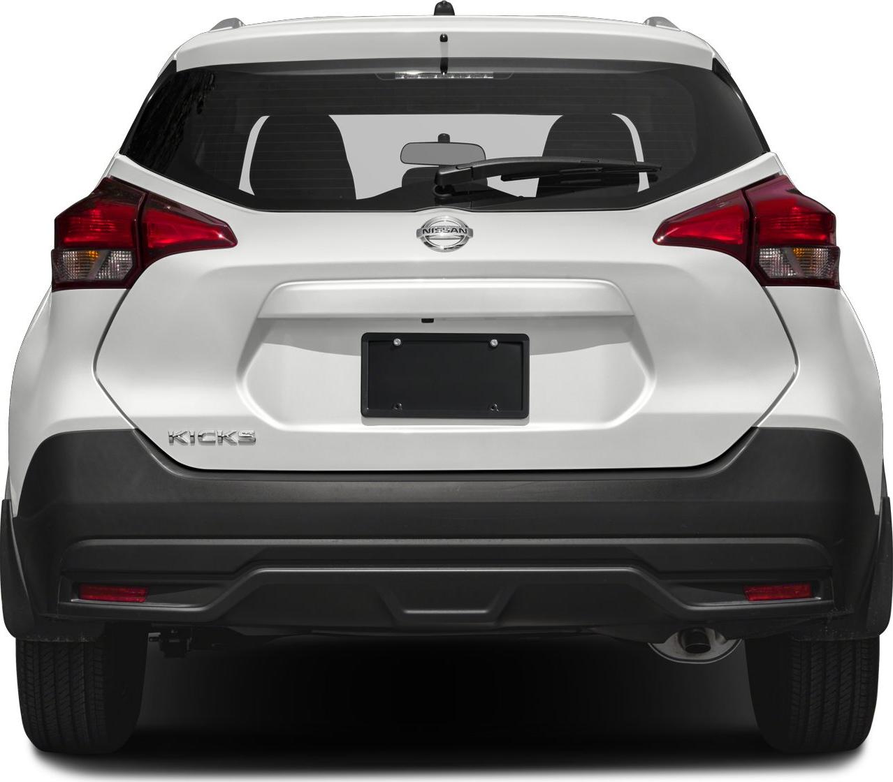 Rear view showing distinctive taillights, rear window wiper, and black lower bumper