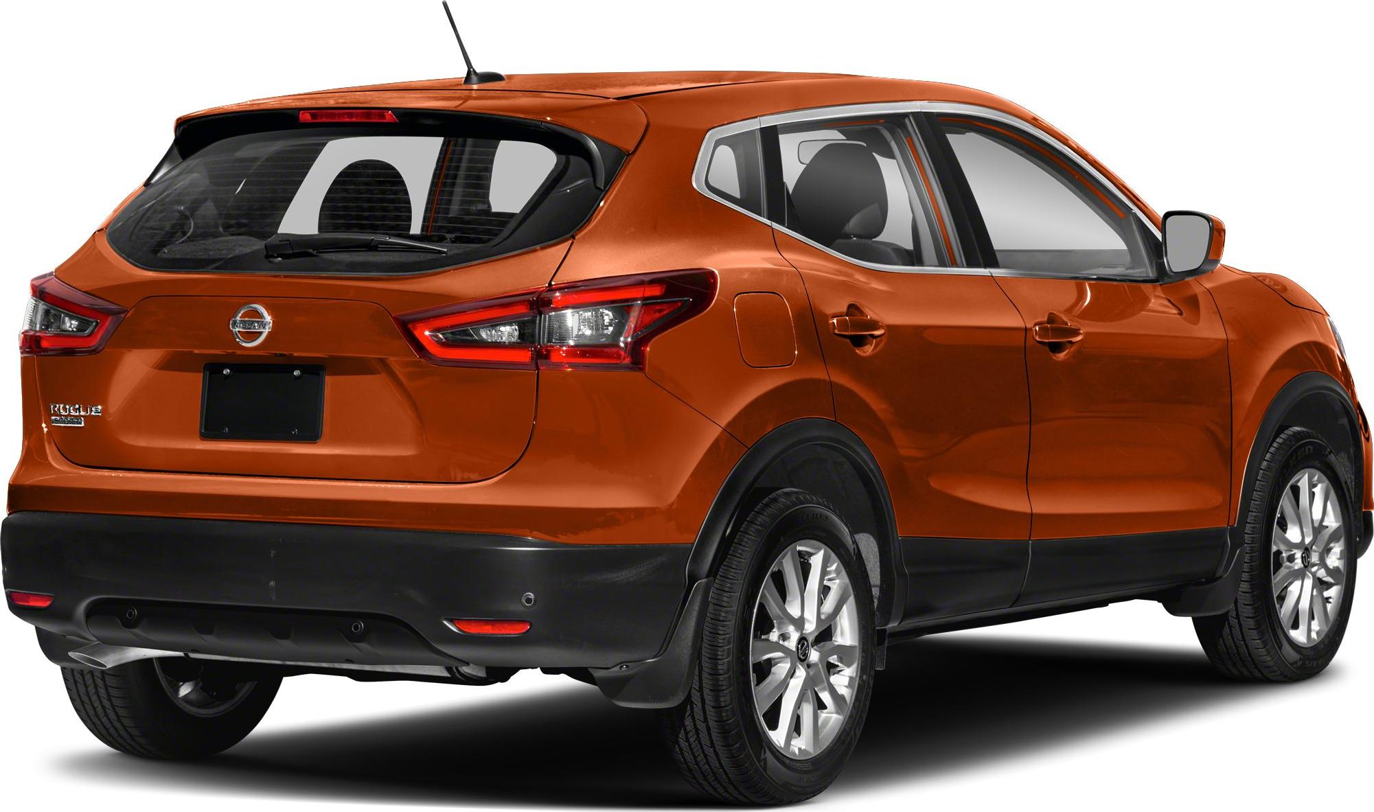 Rear and side view of an SUV with updated taillights and black lower trim