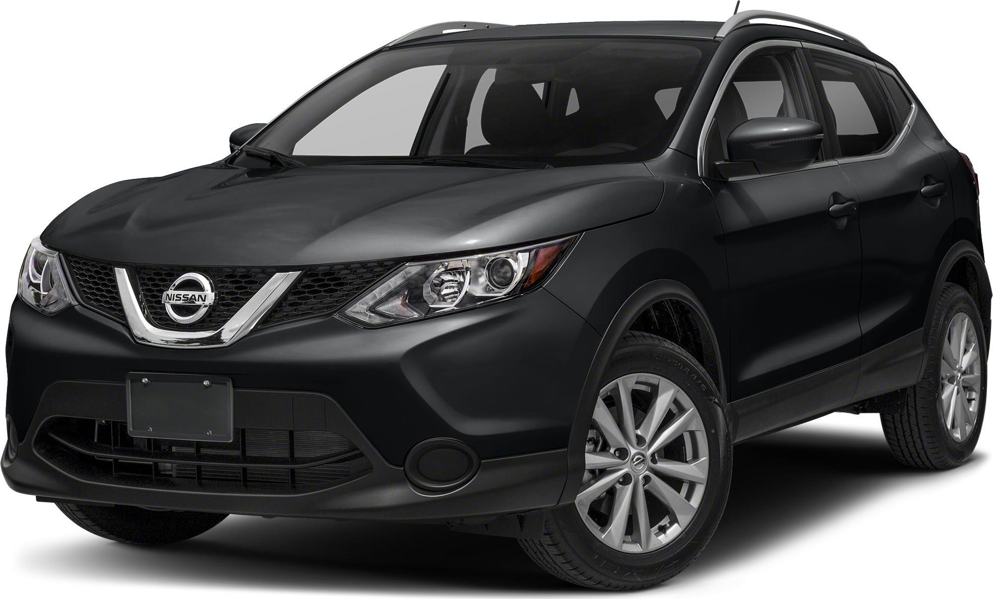 Front-side view of black compact SUV with chrome V grille and alloy wheels