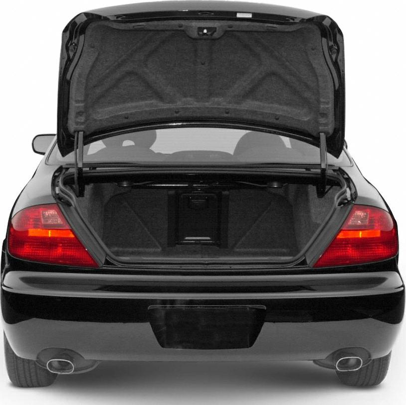 Open trunk with spacious cargo area and visible taillights