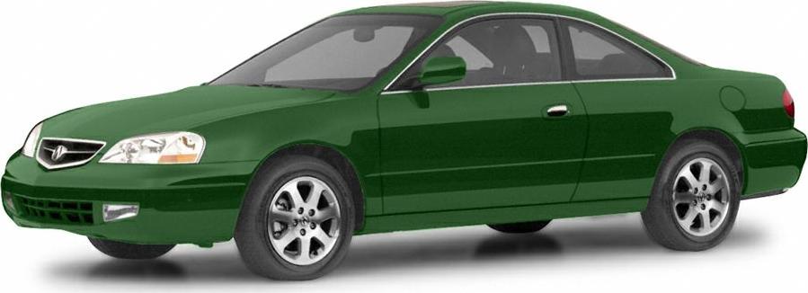 Green coupe with alloy wheels and smooth body lines
