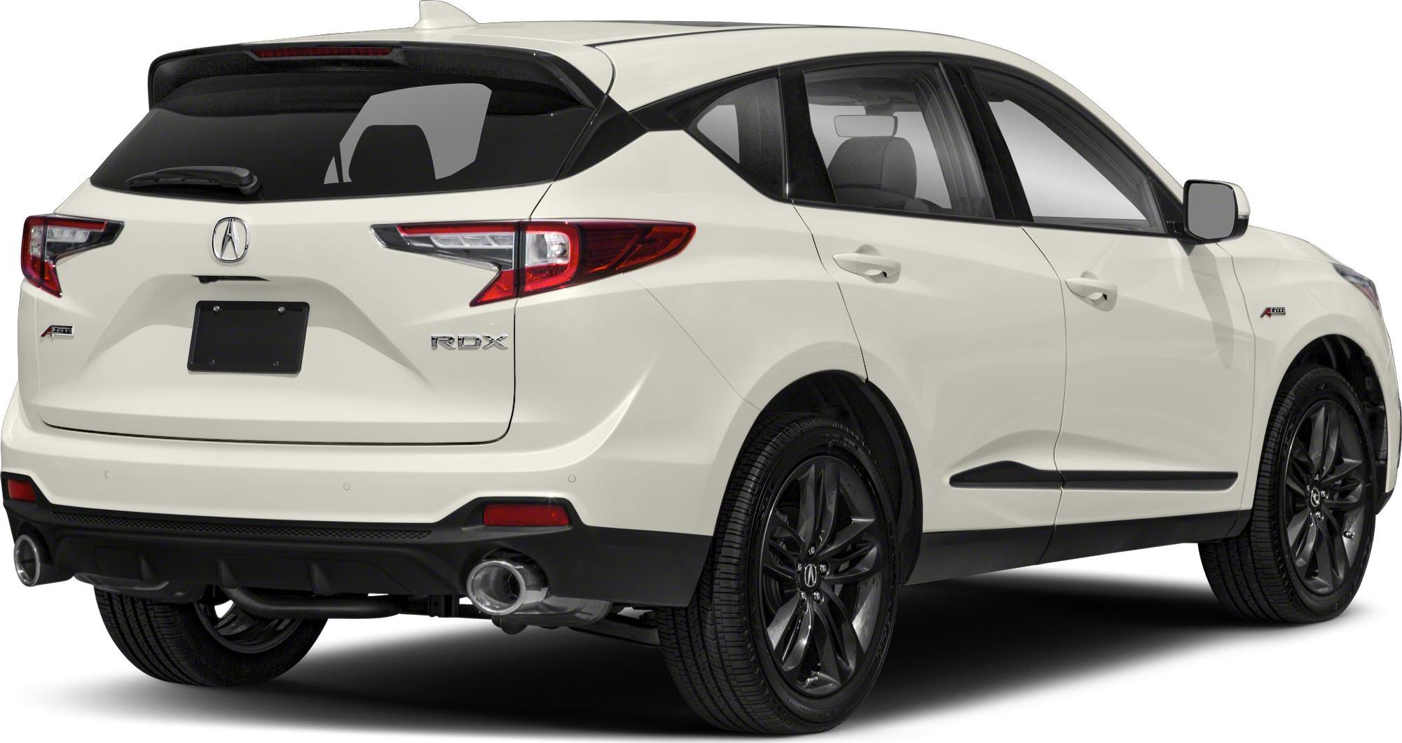 Dual exhaust tips and sleek tail lights on SUV rear side with black alloy wheels
