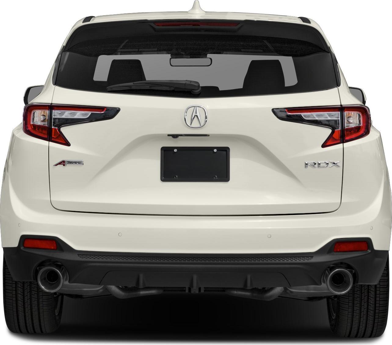 Rear view with dual exhausts, distinctive tail lights, and rear windshield wiper