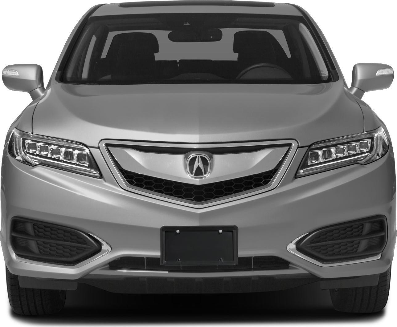 Front view with grille and LED headlights