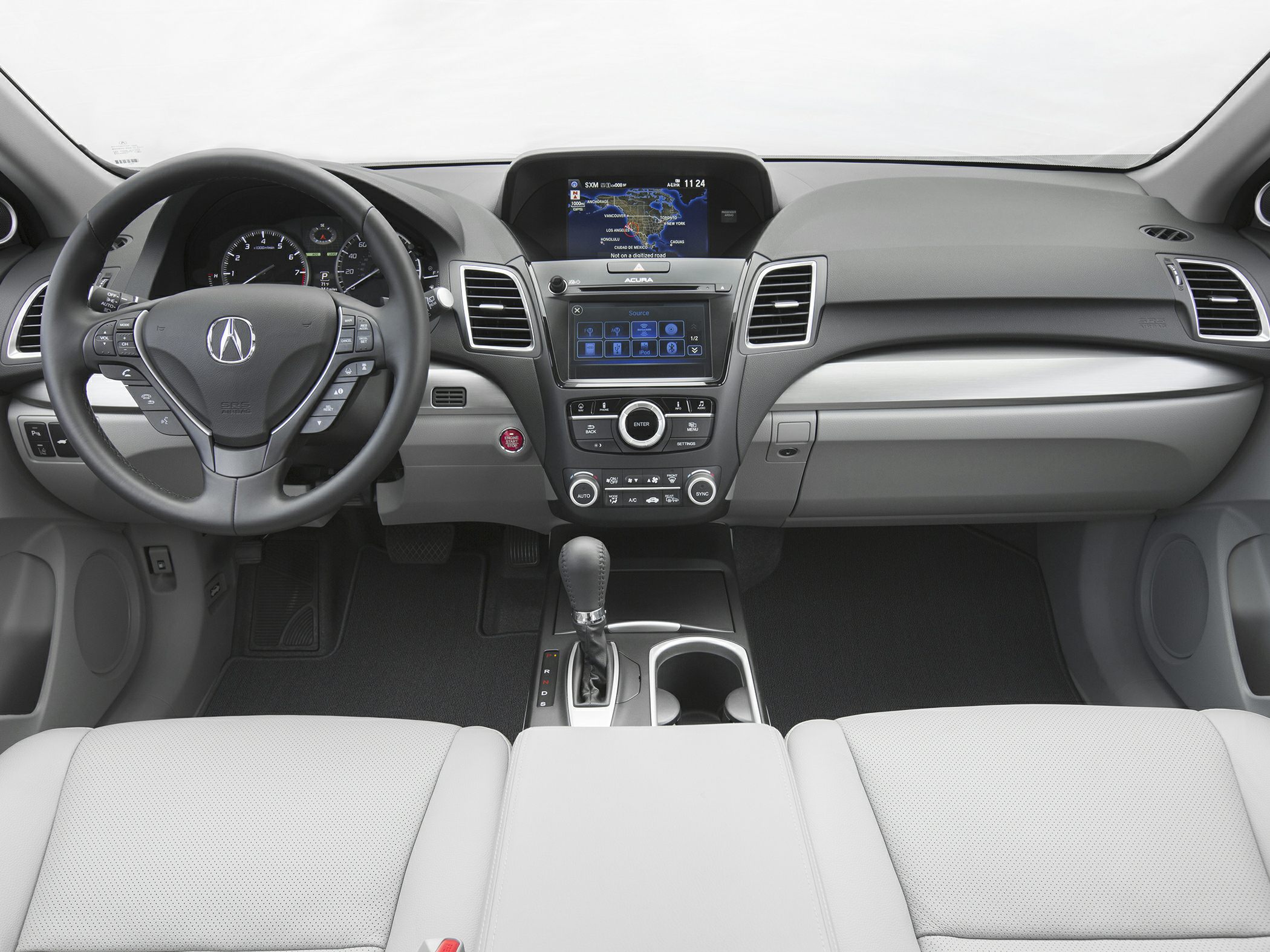 Dual infotainment screens, ergonomic steering wheel, automatic gear shifter