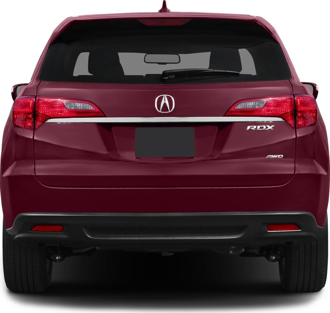 Rear view of mid-size SUV with AWD badge and modern tail lights