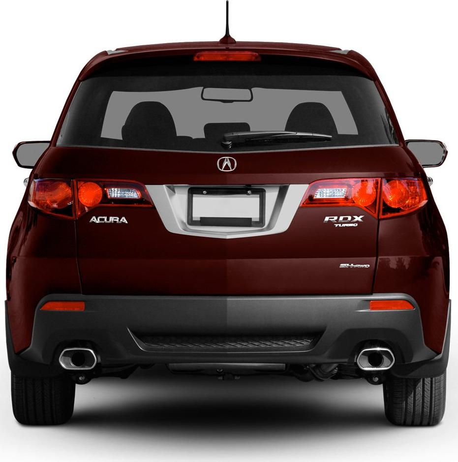 Rear view with dual exhaust, Turbo and AWD badges, rear windshield wiper