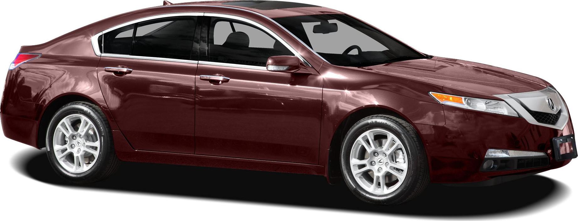 Side profile of sleek sedan with alloy wheels