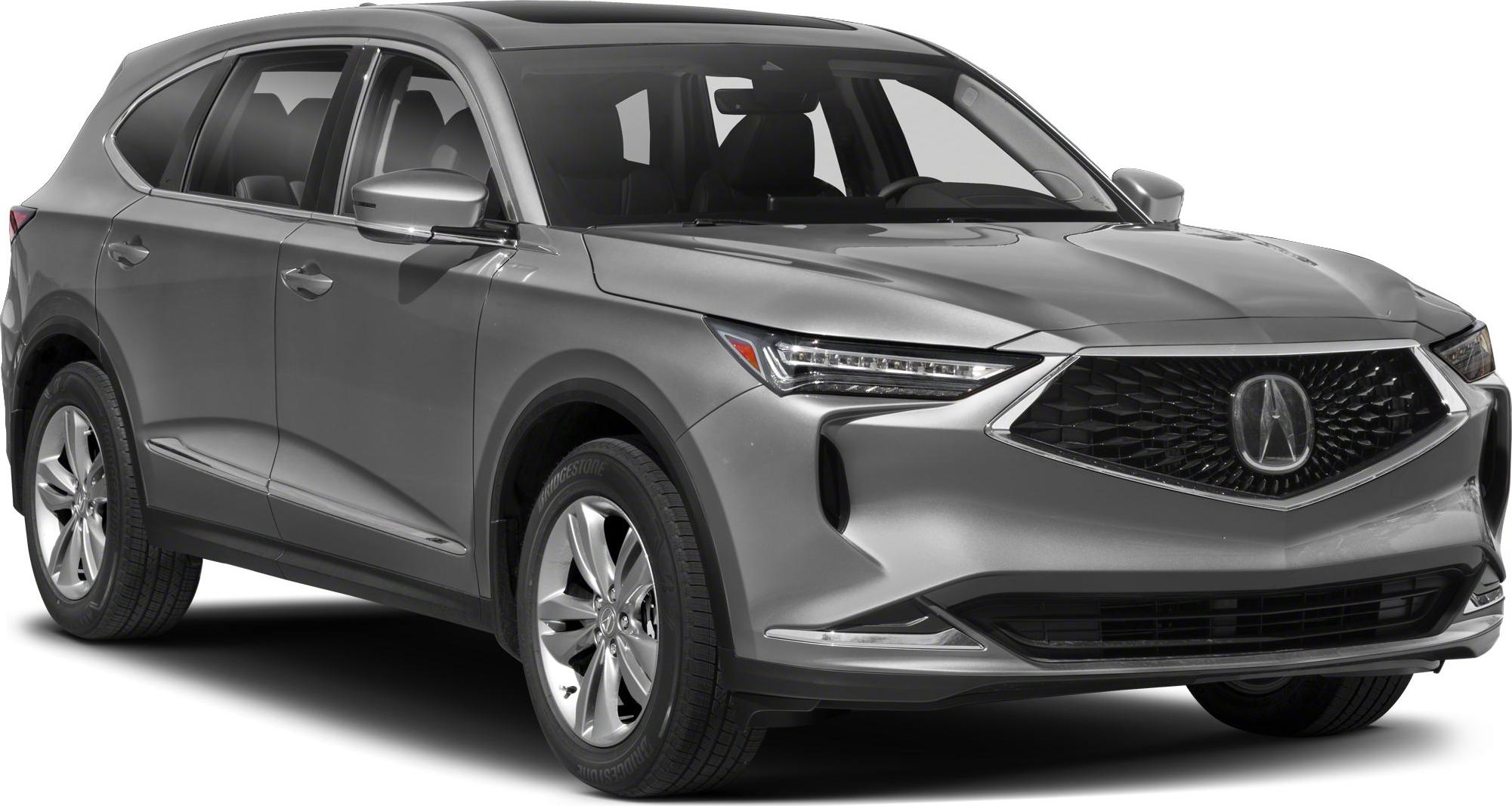 Sleek modern SUV with a large grille and LED headlights in metallic gray.