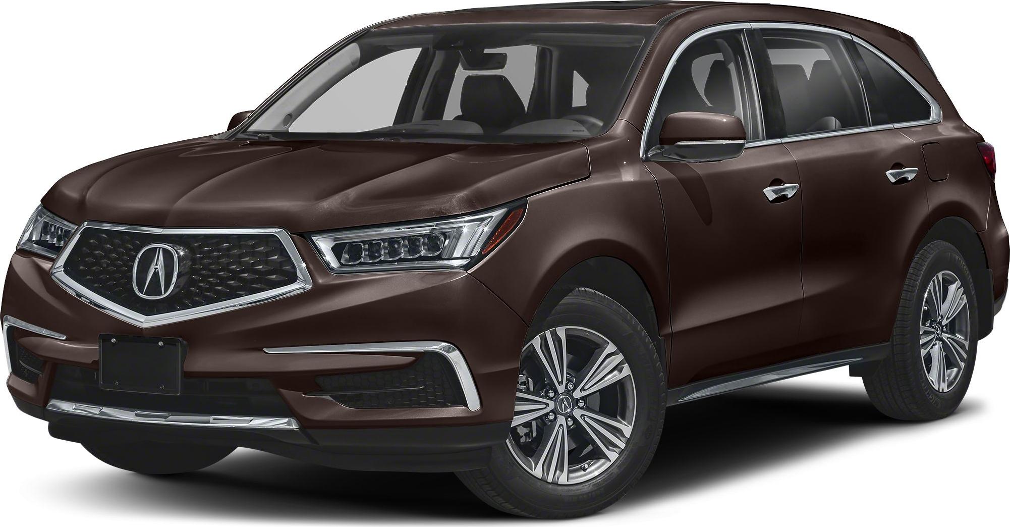 Front and side view of midsize SUV with LED headlights and alloy wheels