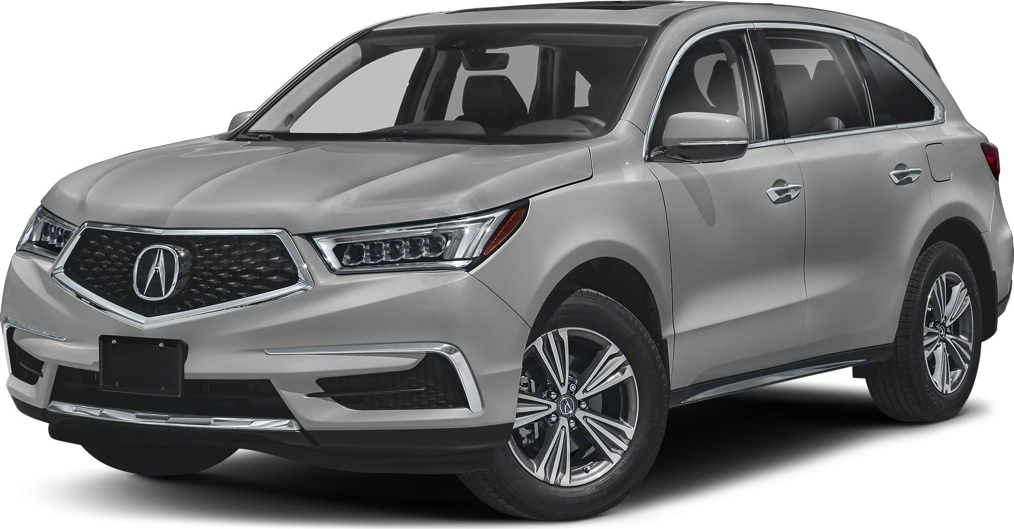 Front and side view of SUV with LED headlights and chrome grille