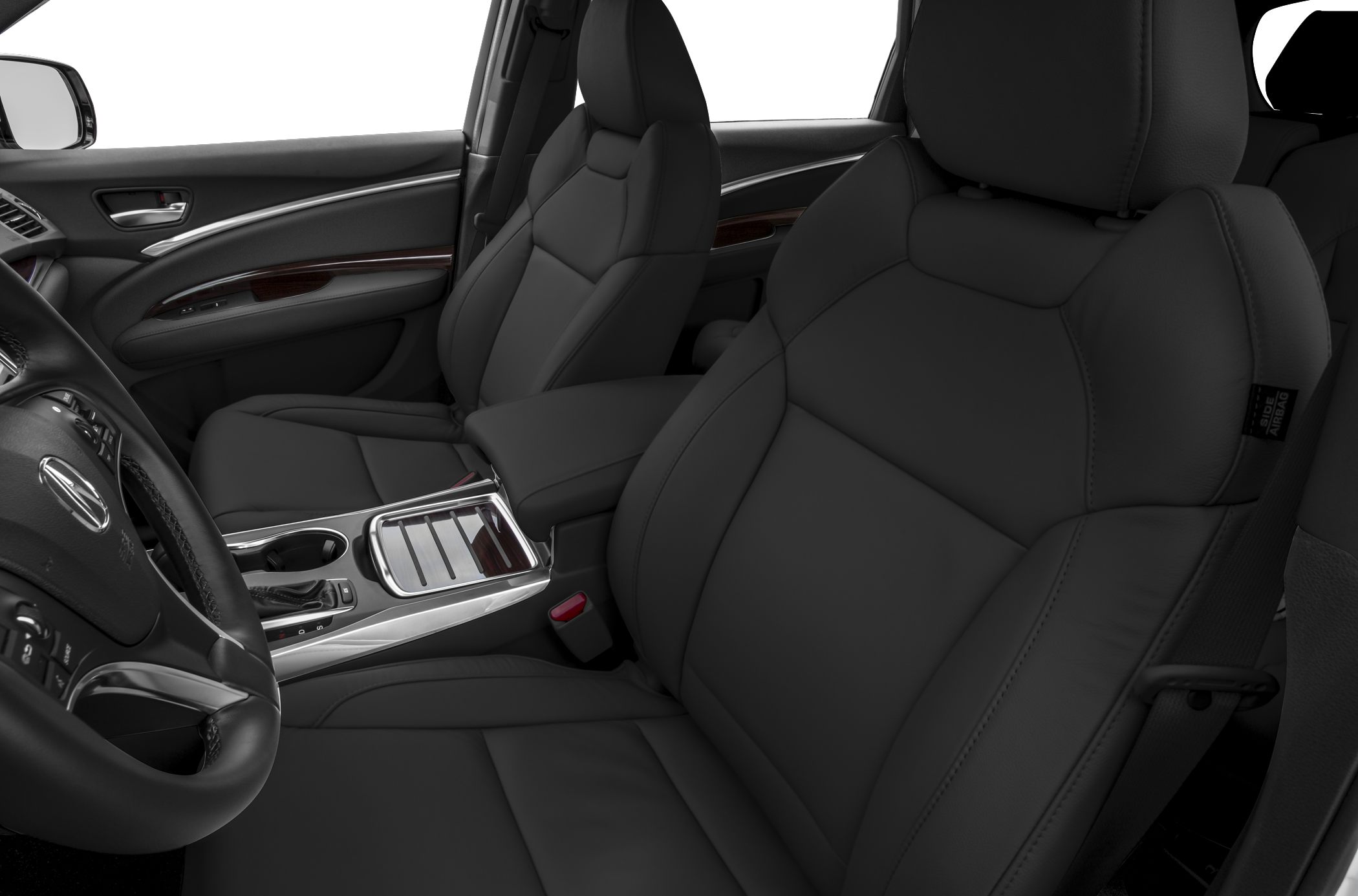 Premium leather seats and modern center console