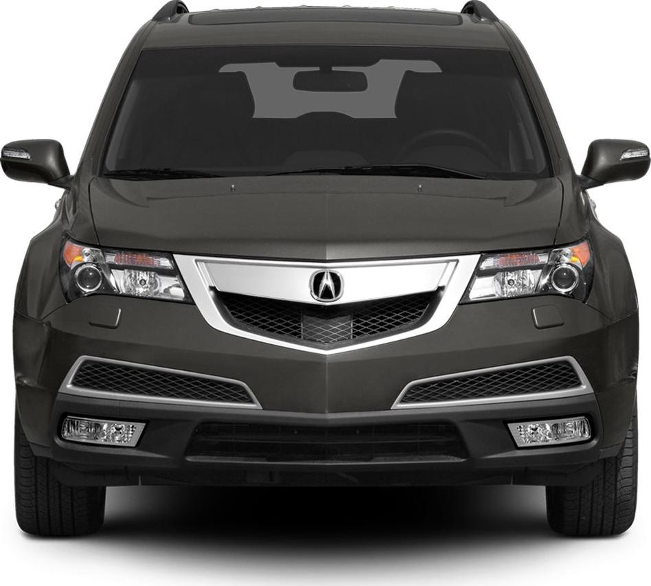 Front view with prominent grille and headlights of a robust SUV.