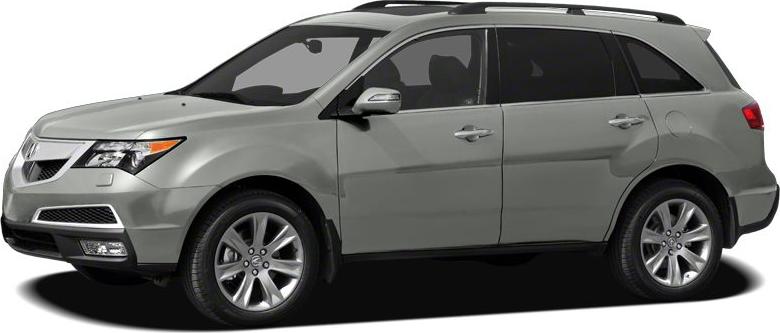 Side profile view of an SUV with roof rails