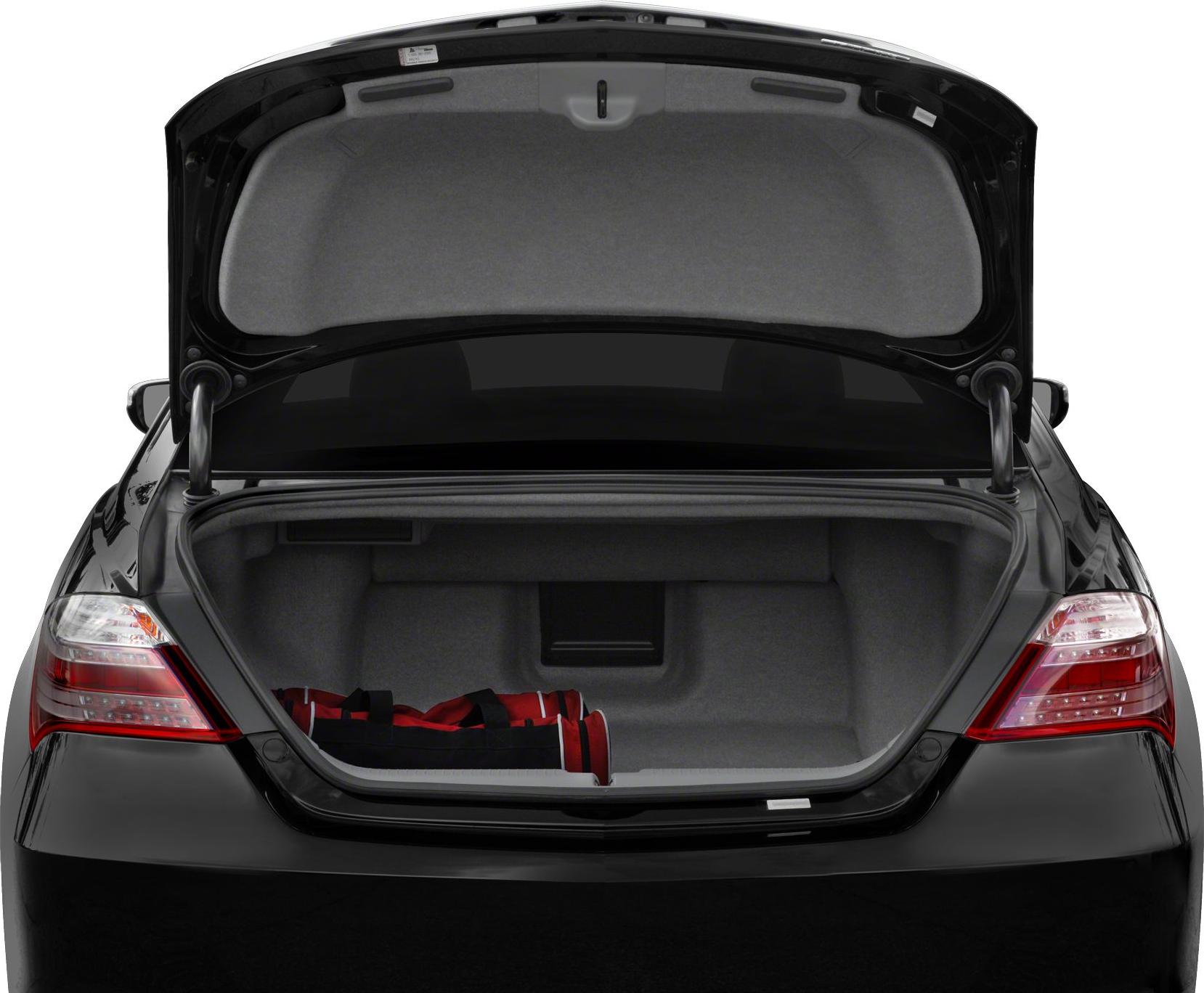 Open trunk space with LED tail lights and rear design