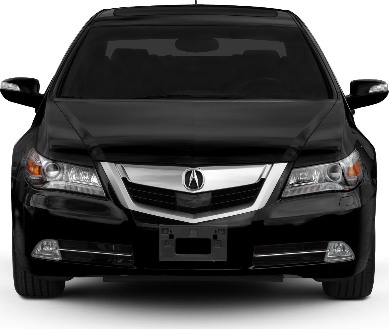 Front view of a luxury sedan with chrome grille and sleek headlights