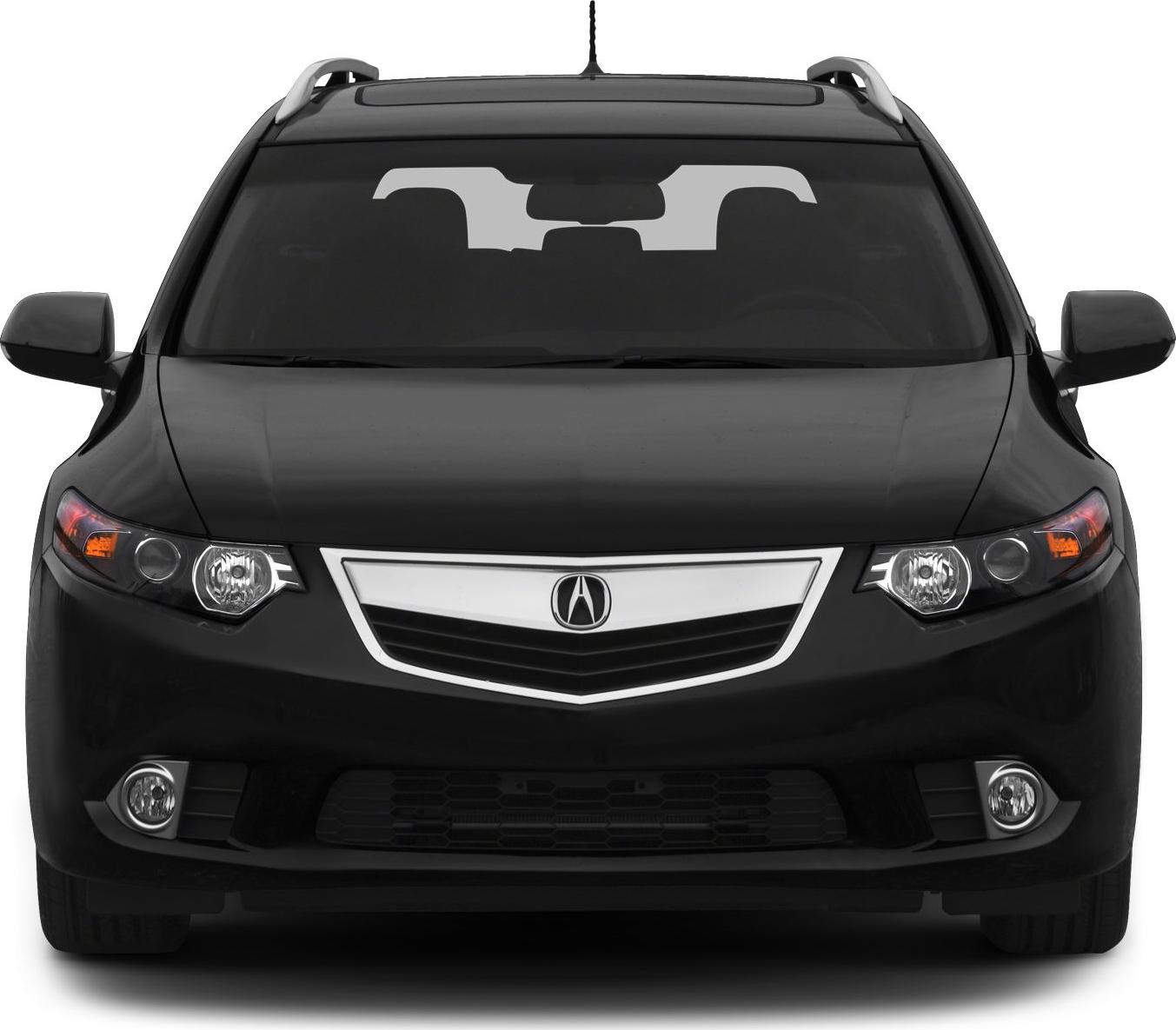 Front view of a sport wagon with roof rails and fog lights