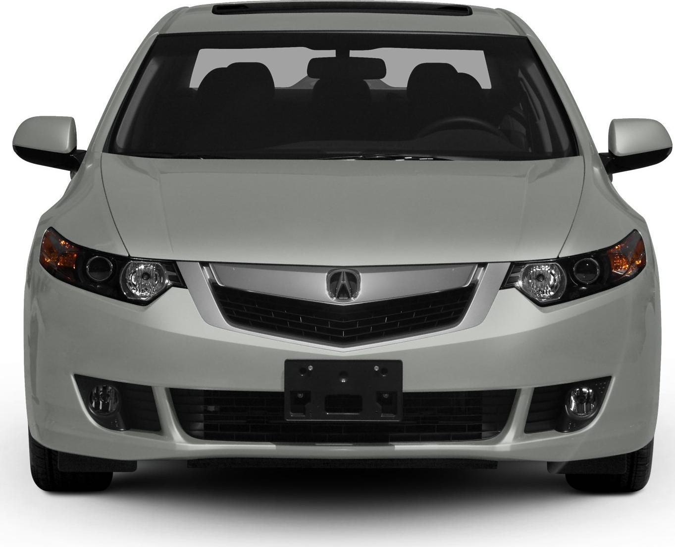 Car front with sharp headlights and a distinctive grille