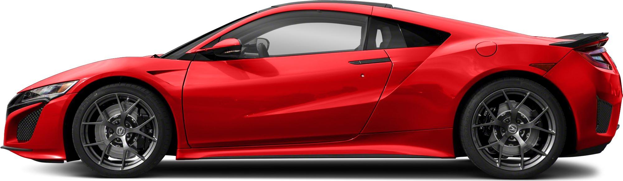 Side view of a sporty coupe with aerodynamic shape and alloy wheels