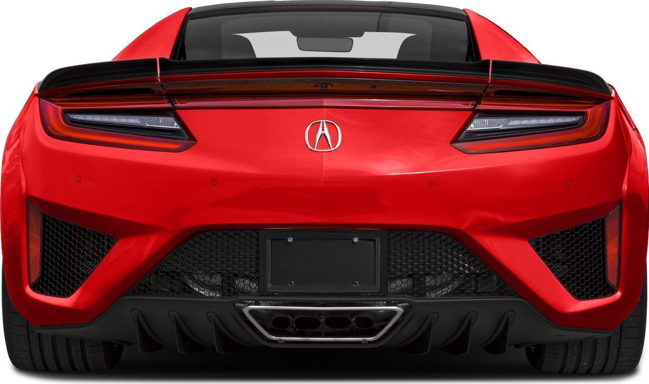 Rear view with LED taillights and quad exhaust