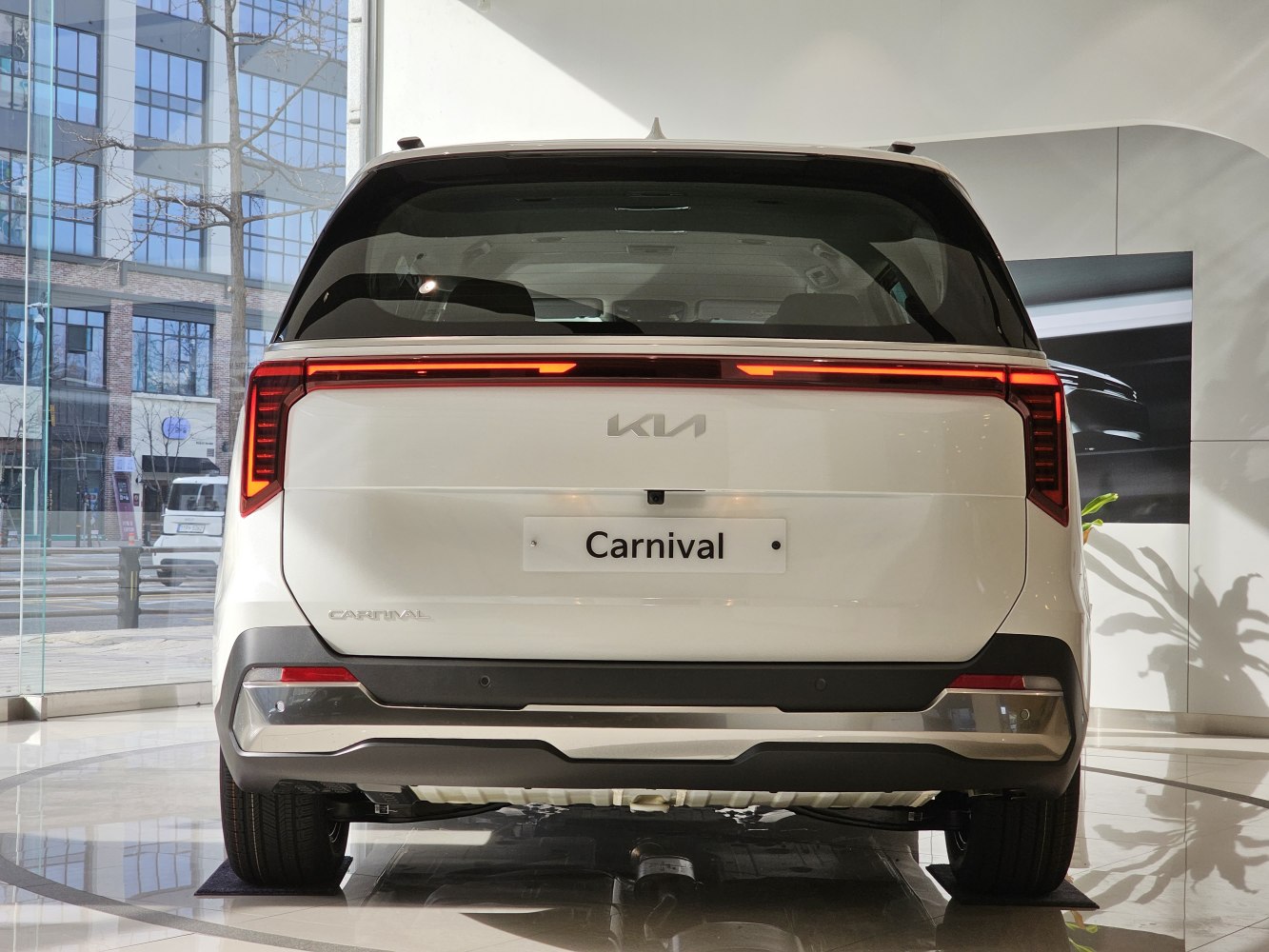 Rear view highlighting modern LED tail light design