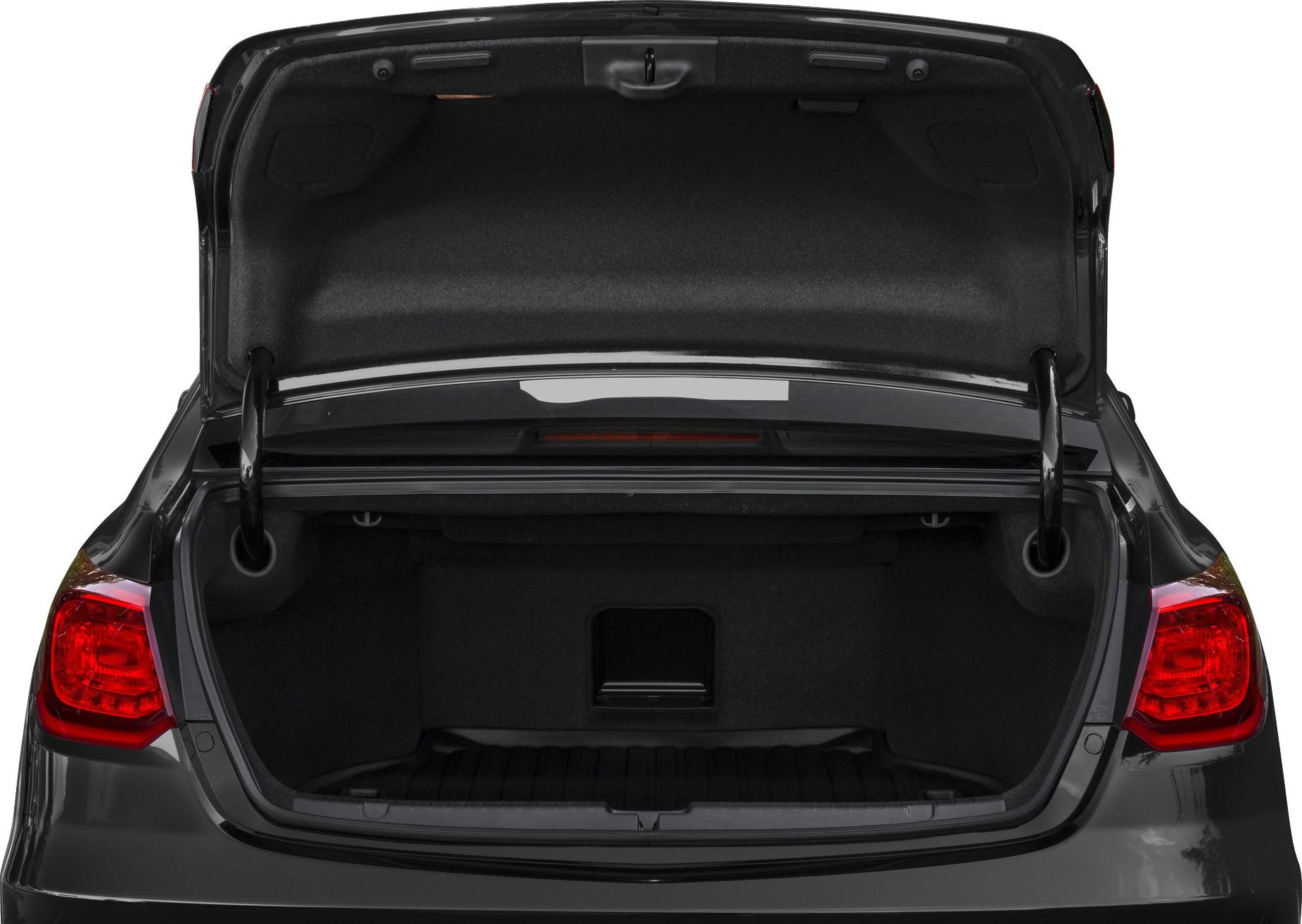 Large open trunk space with rear hatch opened