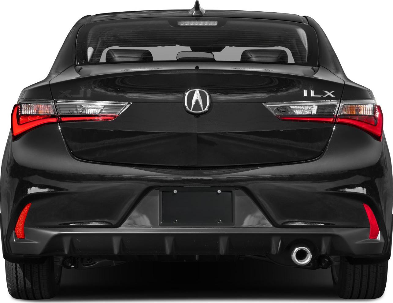 Rear view with updated LED tail lights and single exhaust pipe