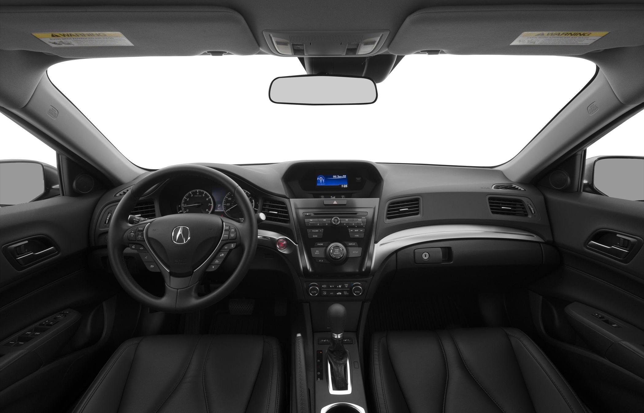Modern dashboard and multifunction steering wheel with central infotainment display