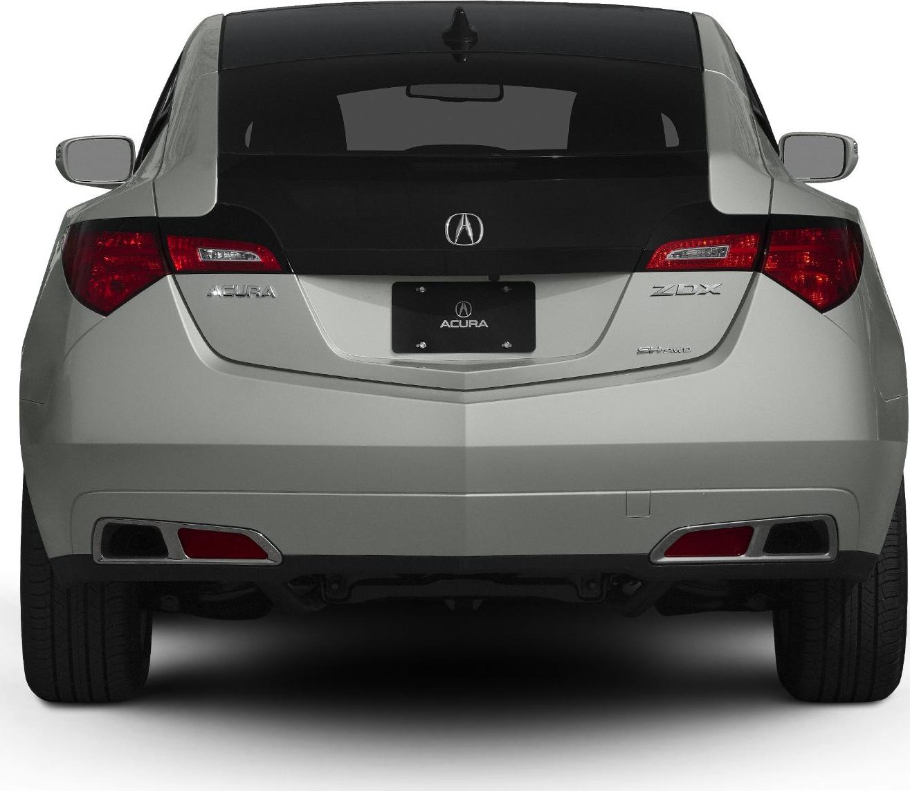 Angular tailgate, dual exhaust, sleek taillights rear design