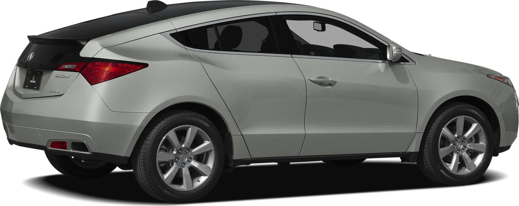 Rear side profile with sloping roofline and integrated spoiler