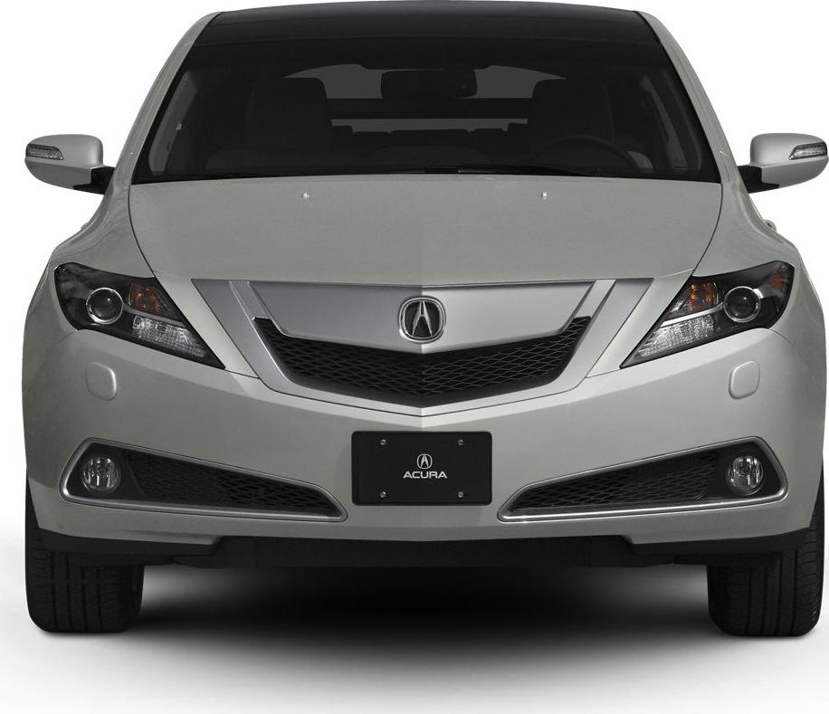 Front view with distinctive grille and modern headlights.